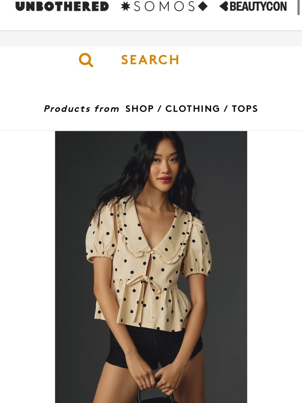 Porridge Gwen peplum top by Anthropologie